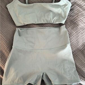Sage Green Two-Piece Activewear Set
